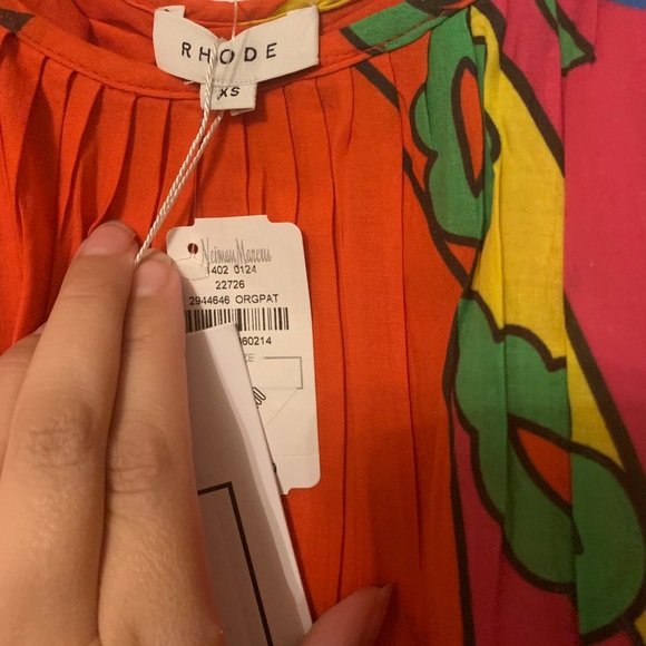 NWT rhode resort lea dress in uzbek size xs and S - Picture 5 of 16